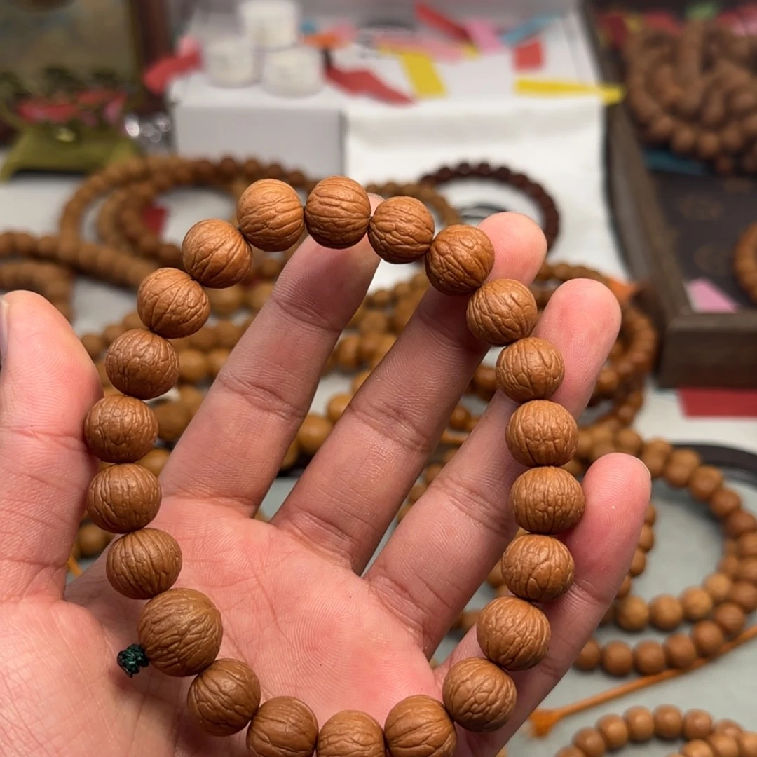 猴头核桃手串全品无瑕原皮凤羽13+尺寸
