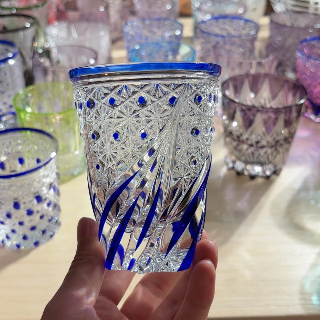 水晶玻璃平底款-江户切子微瑕福利品