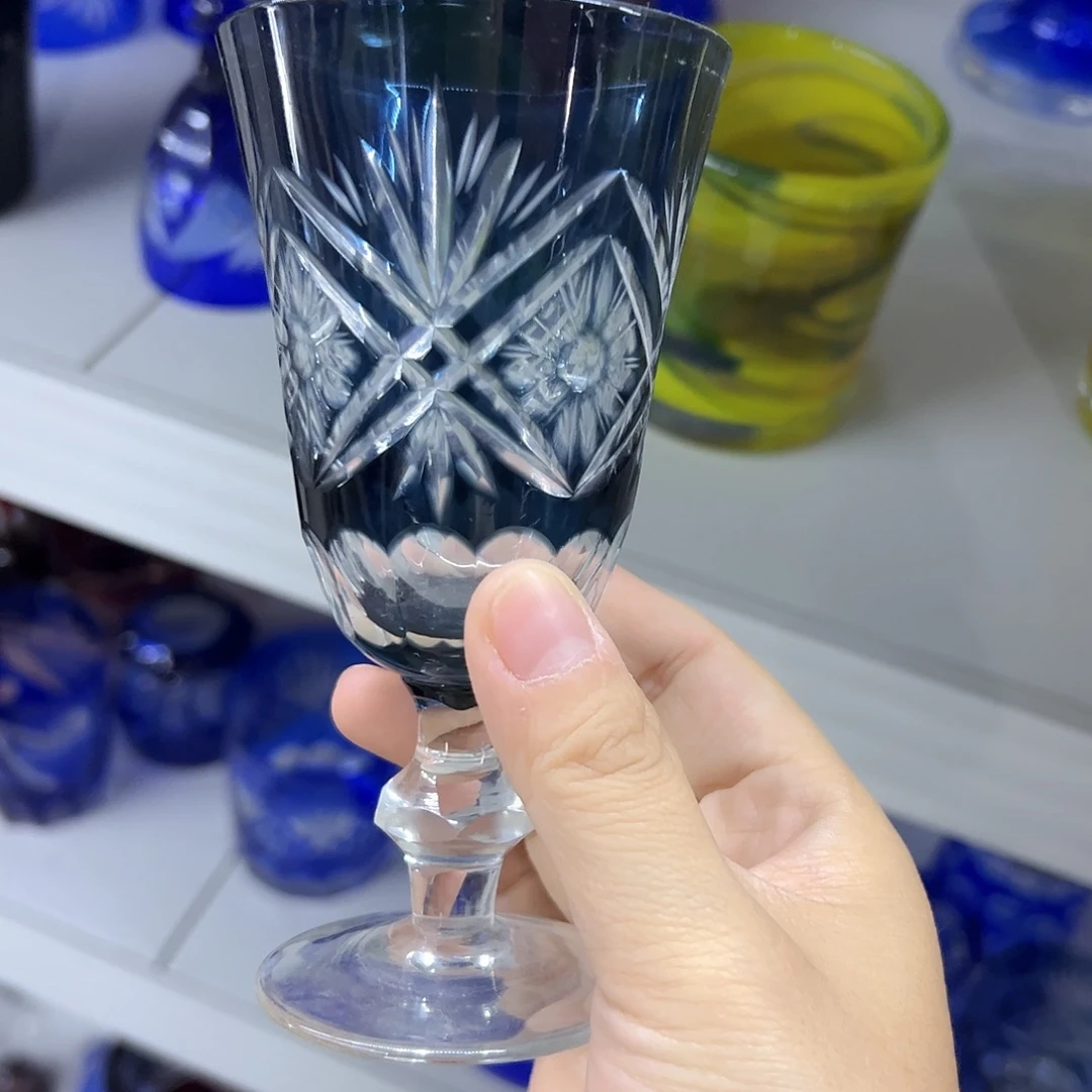 平底款水晶玻璃微瑕一个