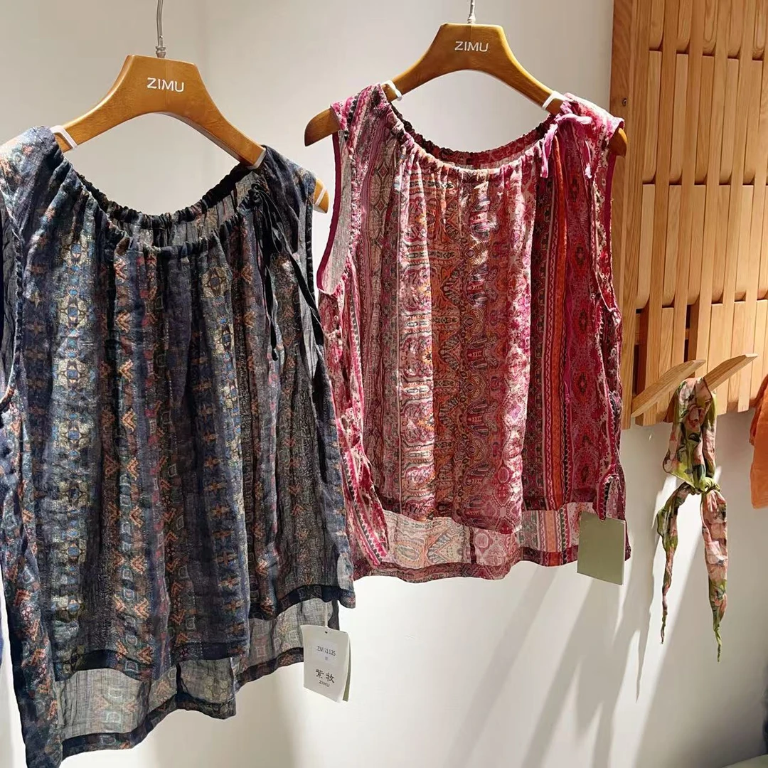 ZM51125苎麻系绳背心（衣长60胸围120）