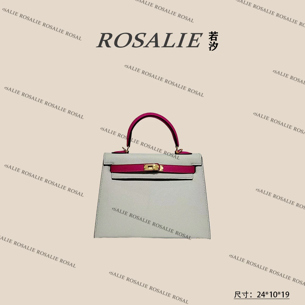 【al】XKY-10059-浅灰配紫轻奢气质百搭女士包