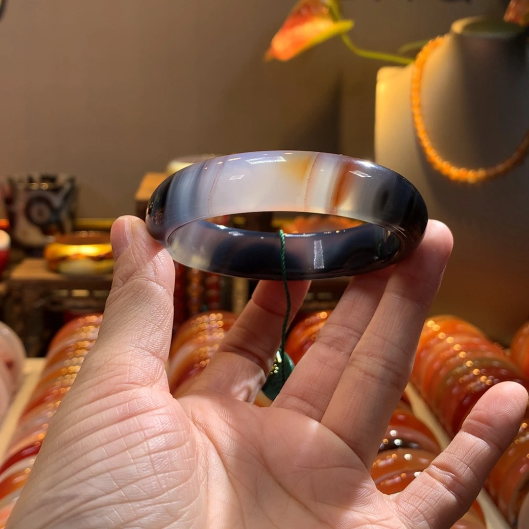 玛瑙/玉髓未镶嵌手镯4号