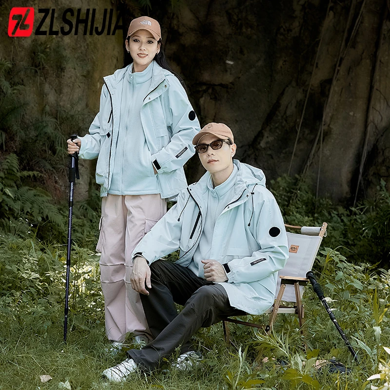 Z·L·SHIJIA/战狼世家秋冬加绒户外情侣三合一冲锋衣防风防水外套