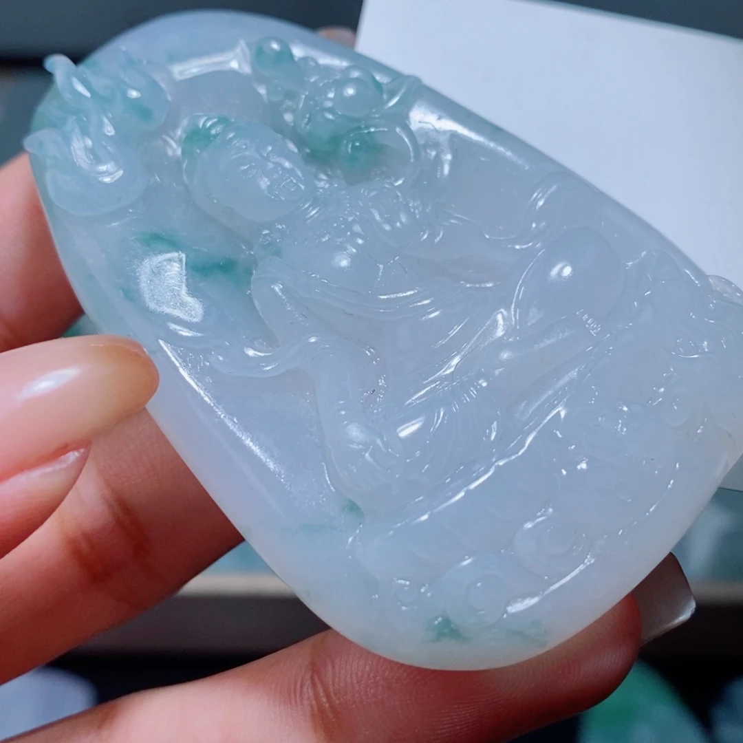 定制翡翠未镶嵌毛货翡翠挂件