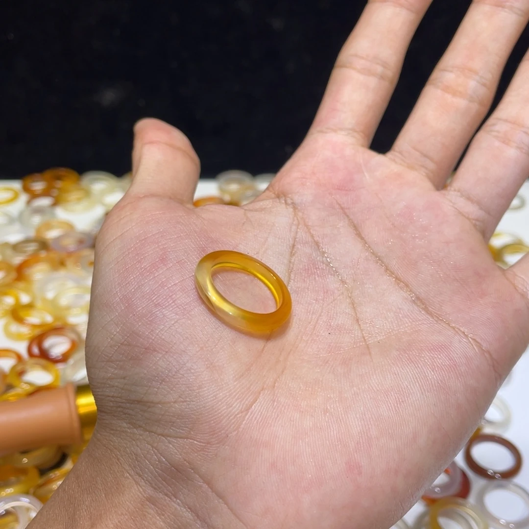 玛瑙/玉髓未镶嵌戒指571号港17 默认瑕疵