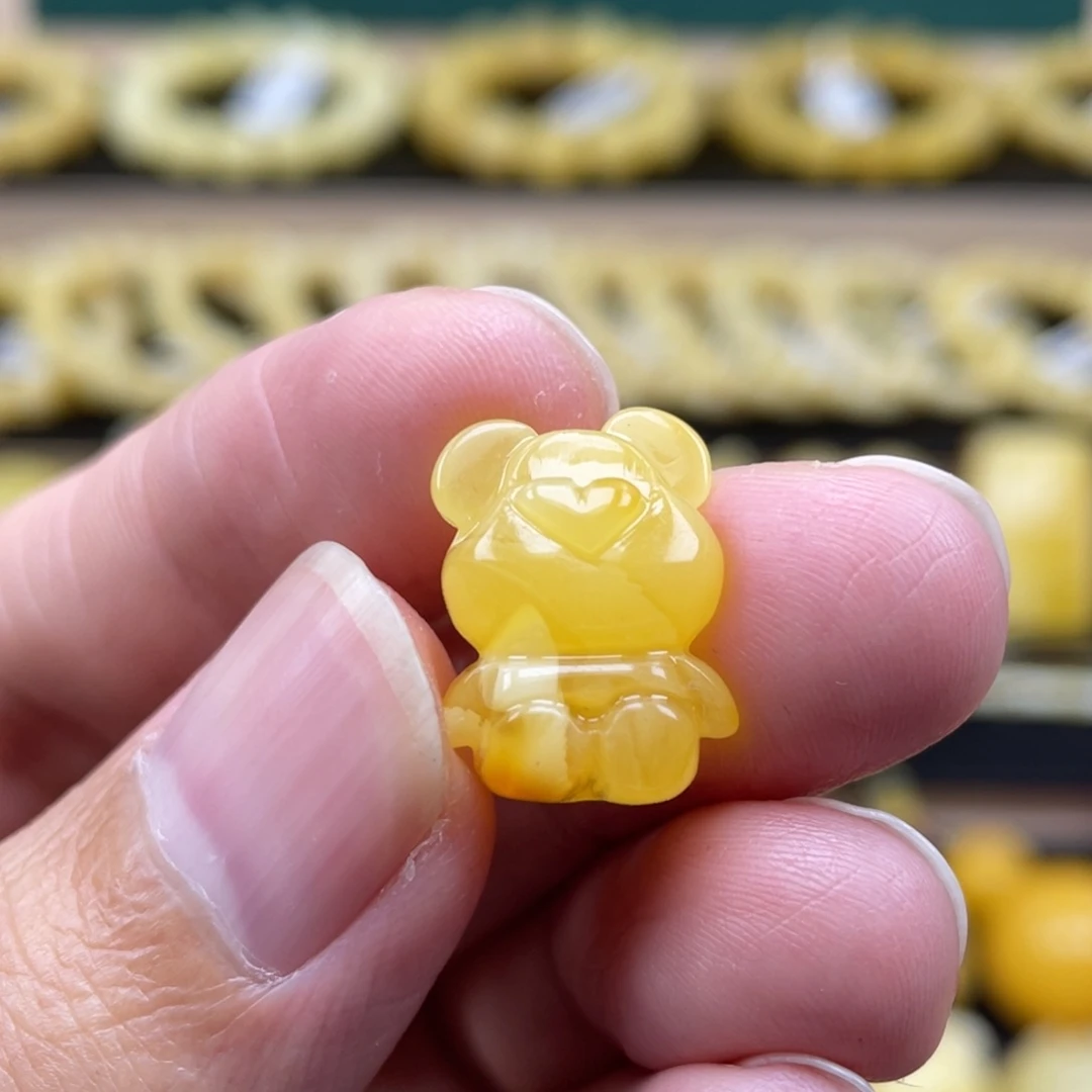 琥珀裸石未镶嵌琥珀蜜蜡