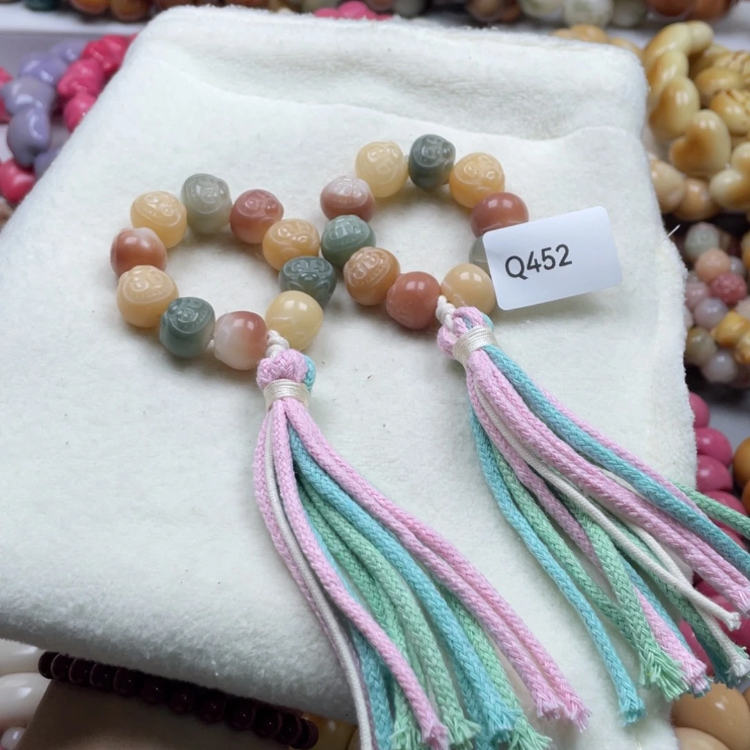 吊坠菩提根/象牙果Q452拉布布手捻14+mm一串通货随机