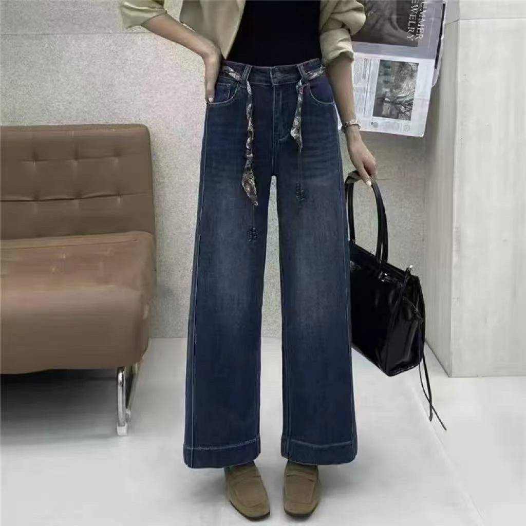 69156腰绳款宽边奶奶裤