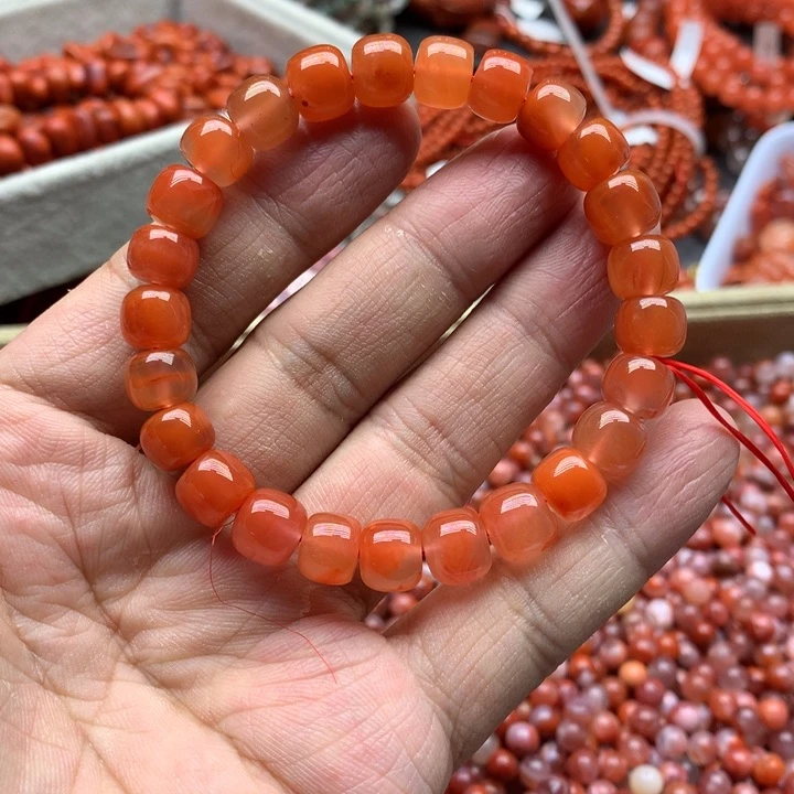 未镶嵌手串南红玛瑙9m m