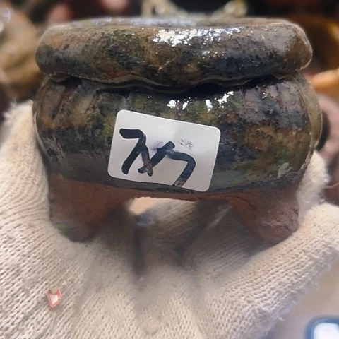 红陶粗陶花盆手工