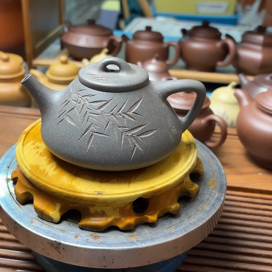 茶壶紫砂半手工制作
