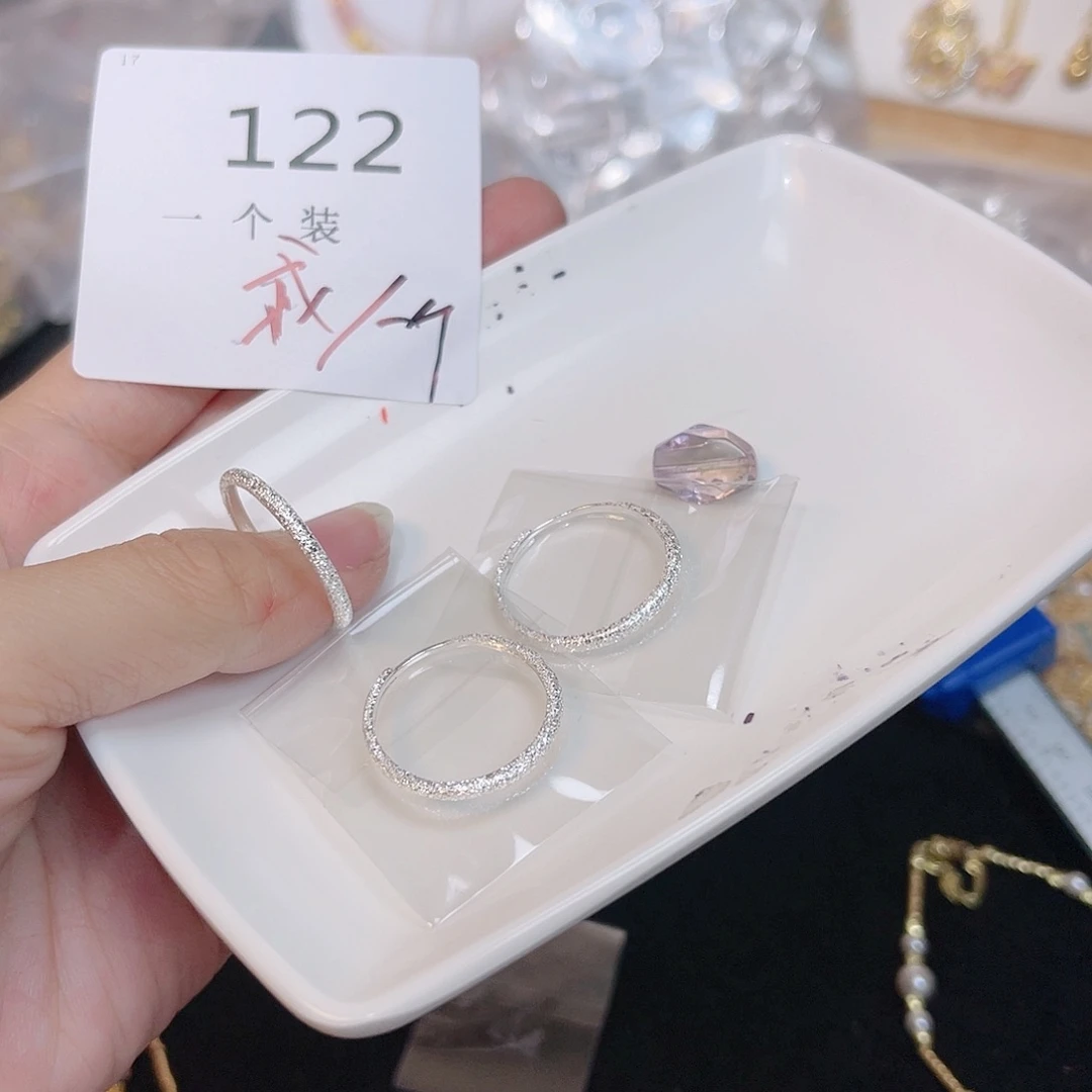 紫晶珠宝半成品银S925镶嵌122