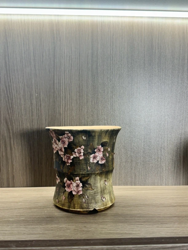景德镇手绘花盆（粉钻）