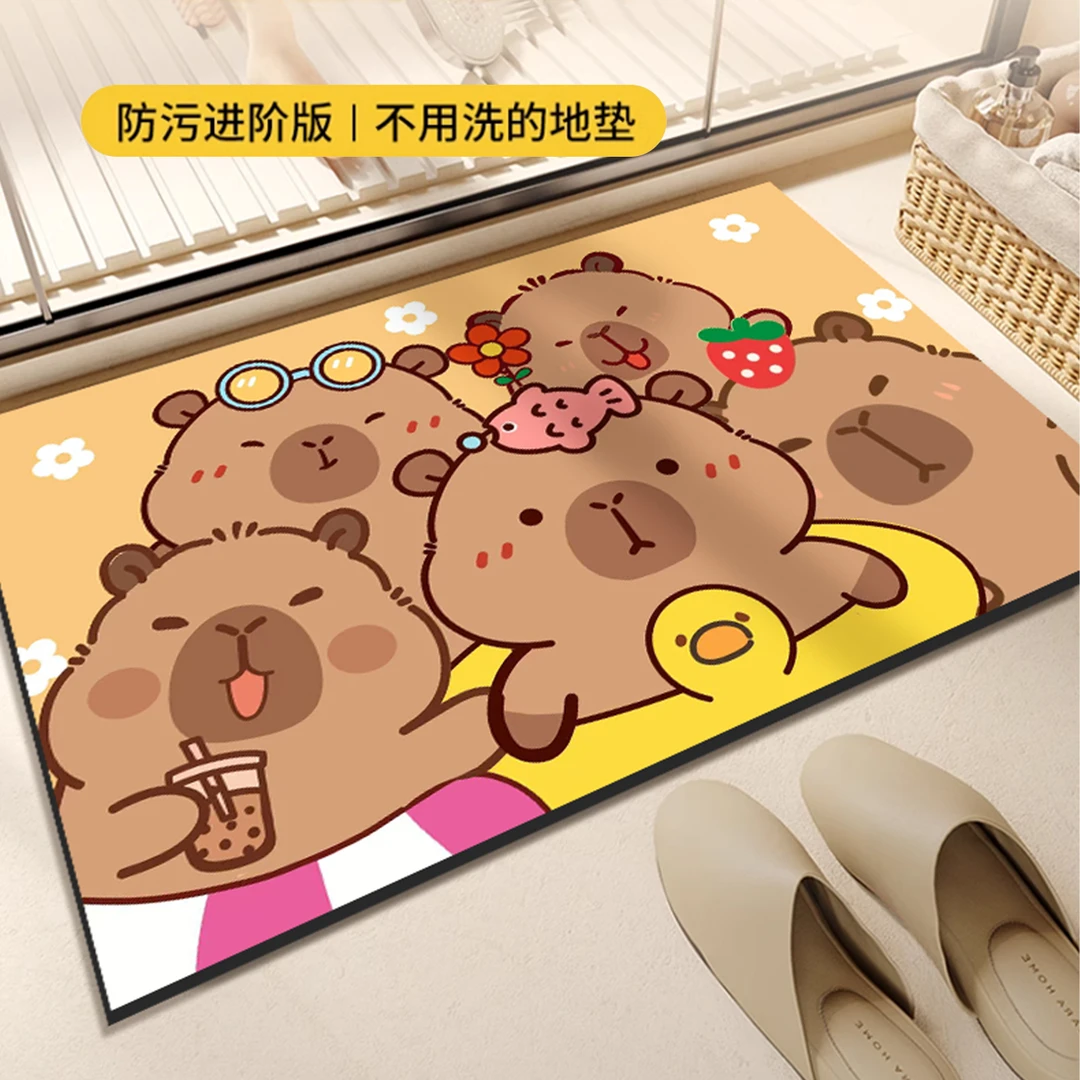 卡皮巴拉吸水垫浴室地垫卫生间脚垫厕所门口防滑洗手间家用免洗垫