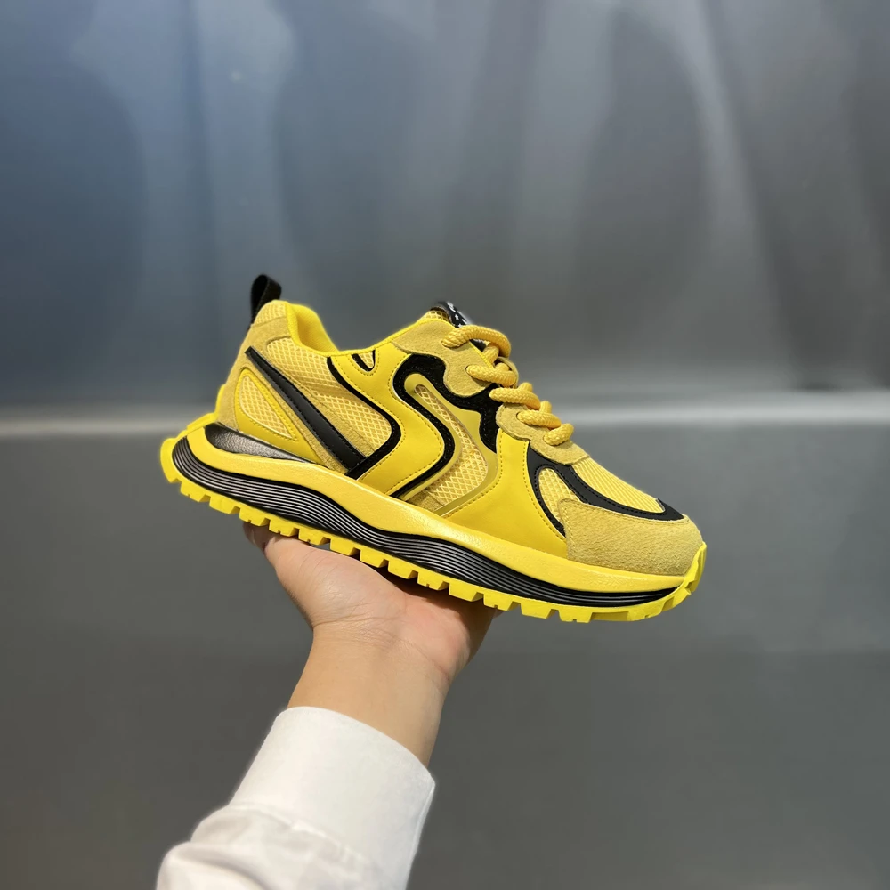 网面透气老爹鞋时尚运动百搭软底舒适男士跑步2025轻奢潮流休闲鞋