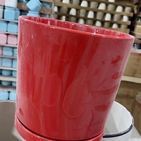 多肉绿植陶瓷花盆，有孔