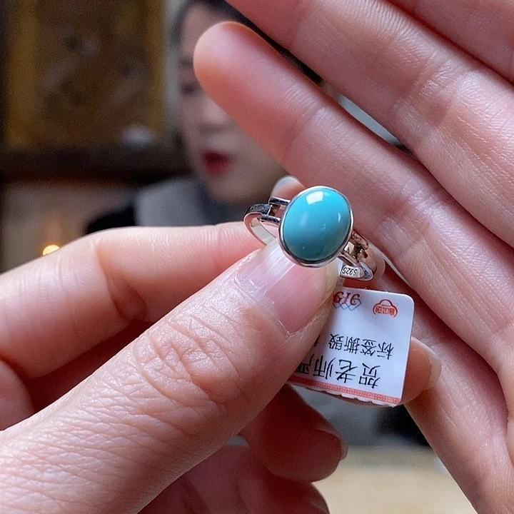 绿松石珠宝奇石银S925镶嵌