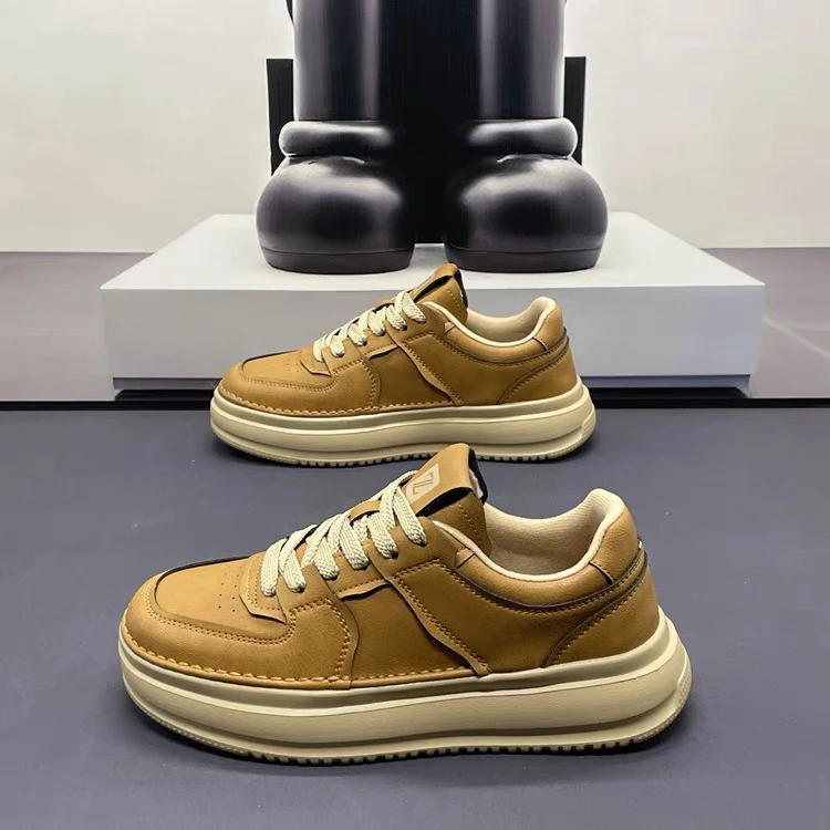 【201-400】秋冬运动男鞋百搭休闲经典男厚底帮鞋韩版男士加绒加厚