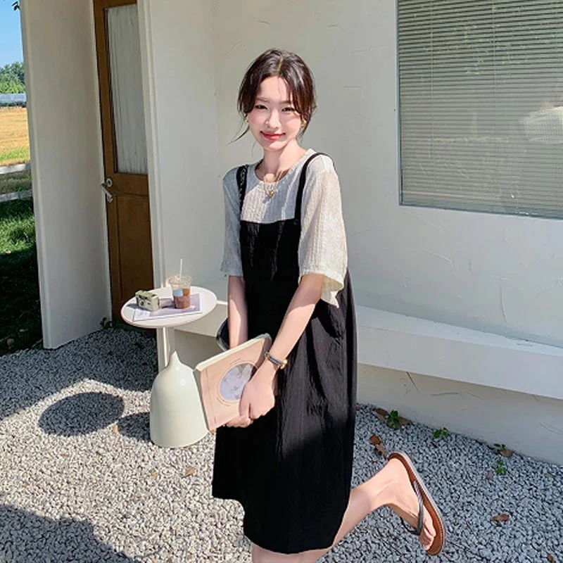 2025夏爆款美式复古风破洞牛仔裤女高级感宽松显瘦百搭直筒阔腿裤