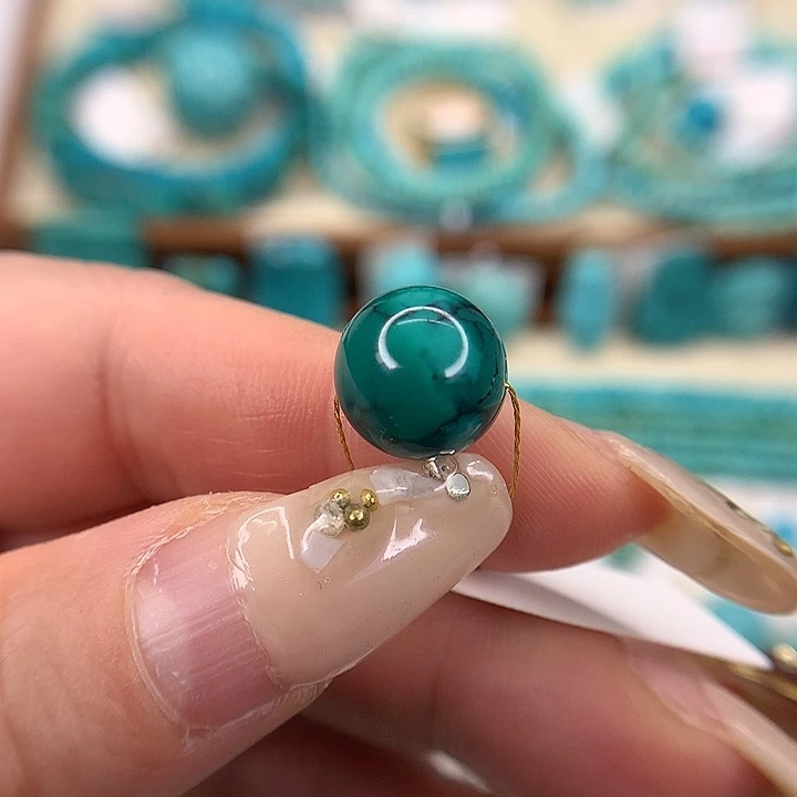 绿松石未镶嵌挂件离*