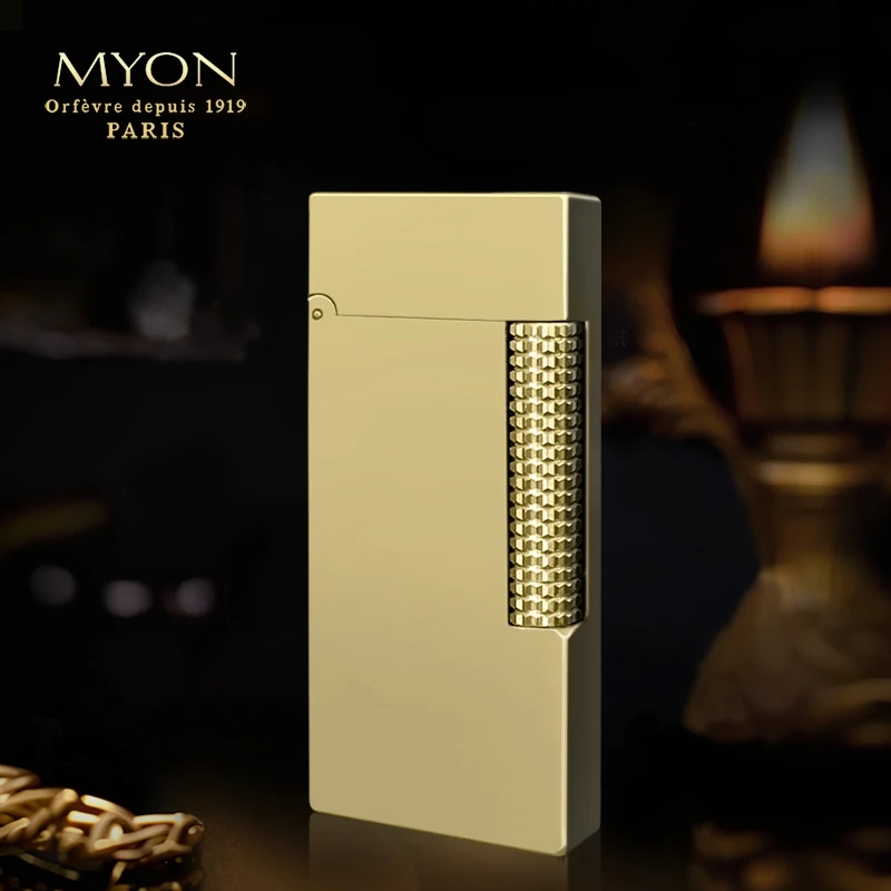 甄选欧洲MYON勉牌M3 M710 待机王光板原铜色煤油打火机