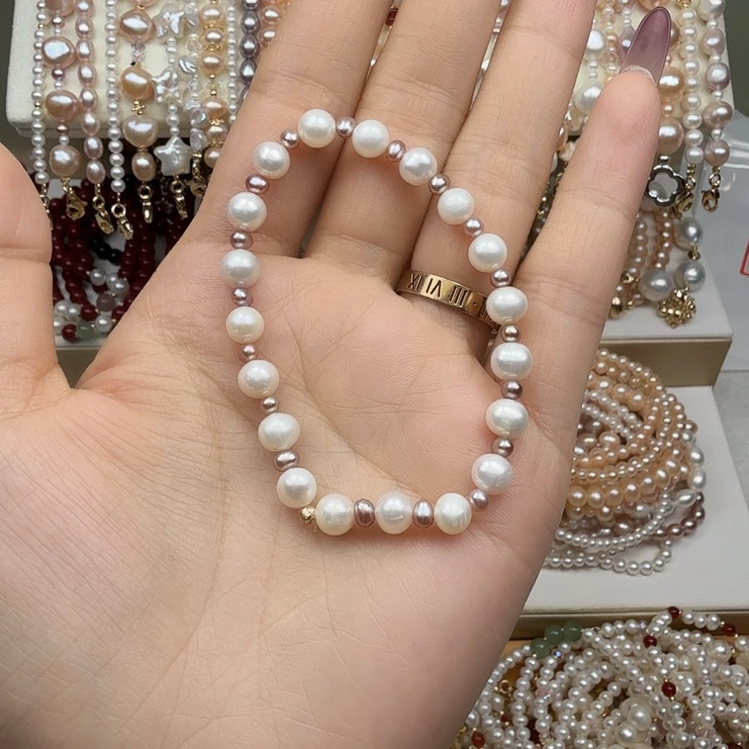 钛钢淡水珍珠手绳