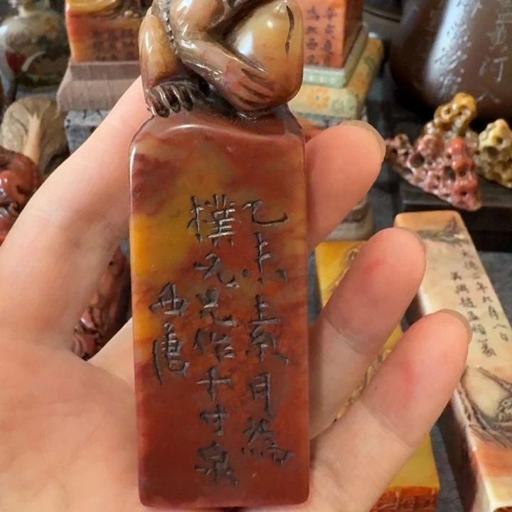 吴***生石材手工艺品摆件包邮