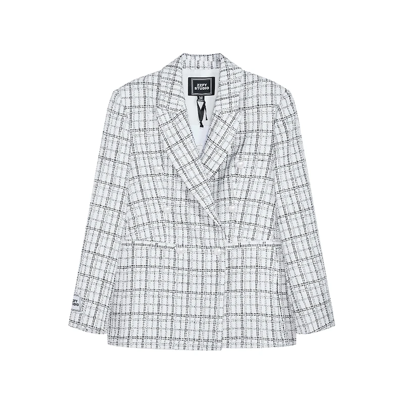 【老板娘夏天】新款平驳领双排扣西服24CXF122704W