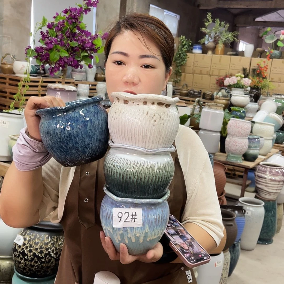 紫砂花盆高度13口径14厘米