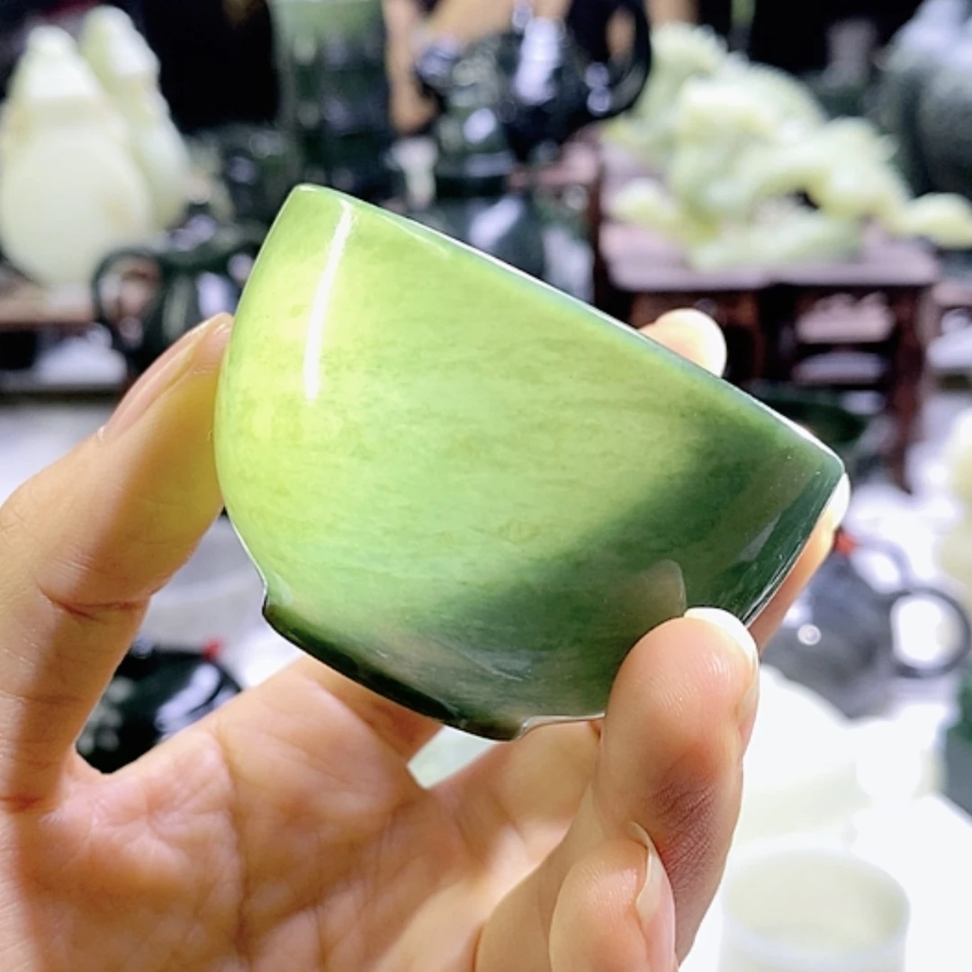 【闪购商品】和田玉未镶嵌摆件青玉杯