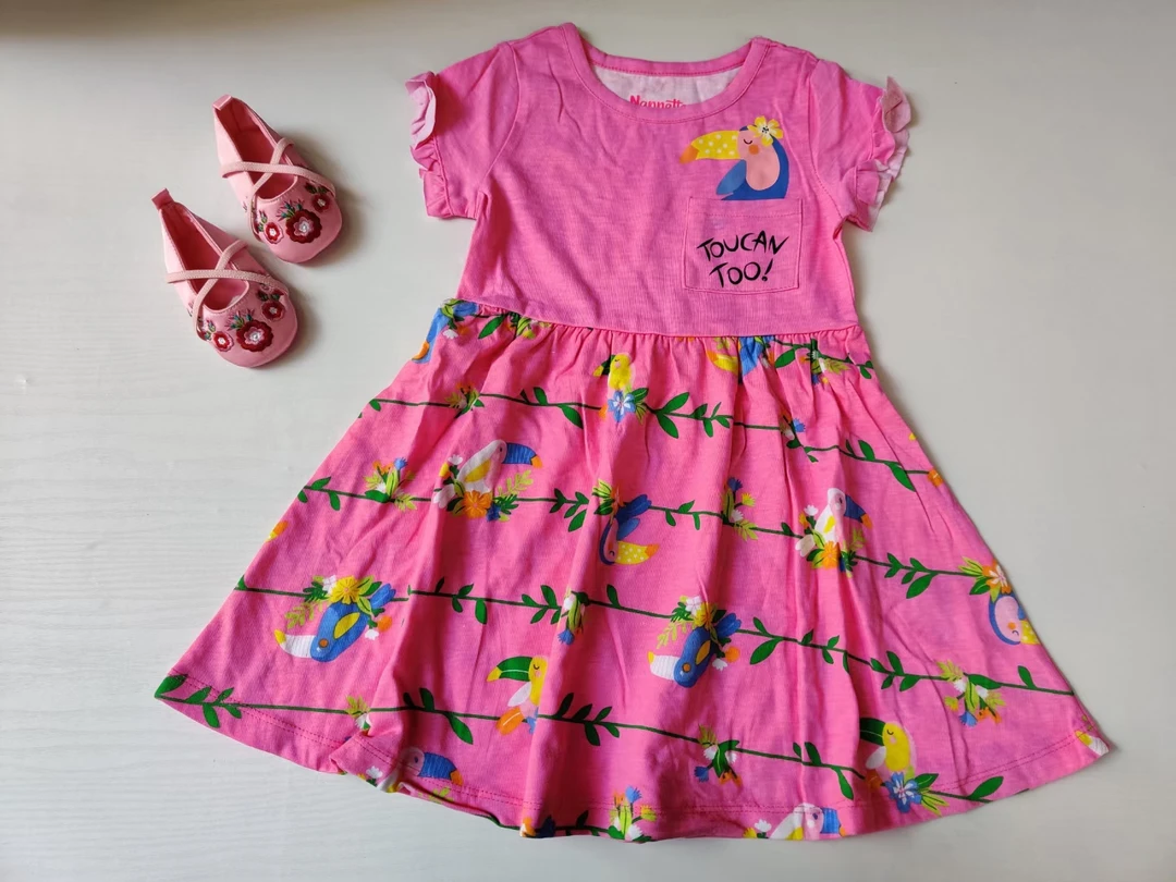 外单纯棉可爱小花裙