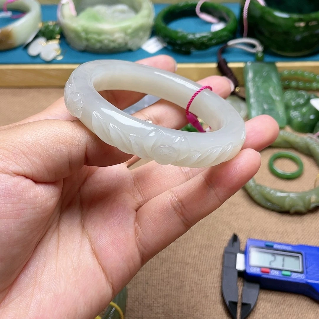 【闪购商品】和田玉手镯54圈口106未镶嵌