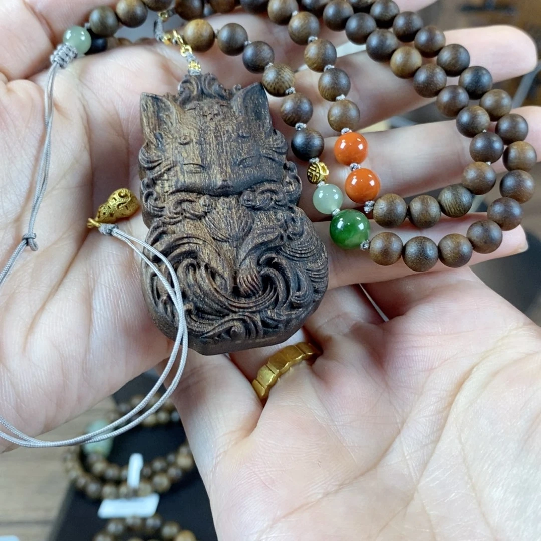 沉香手串x*n达拉干卡6mm项链