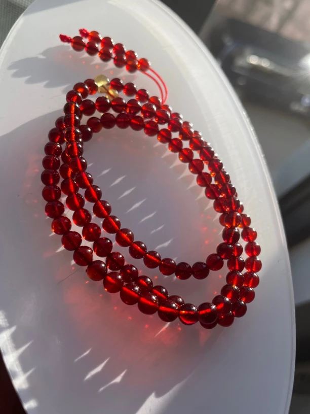 缅甸血珀项链手链多用款，规格5mm