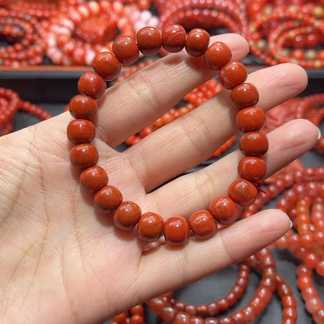 南红玛瑙手链未镶嵌
