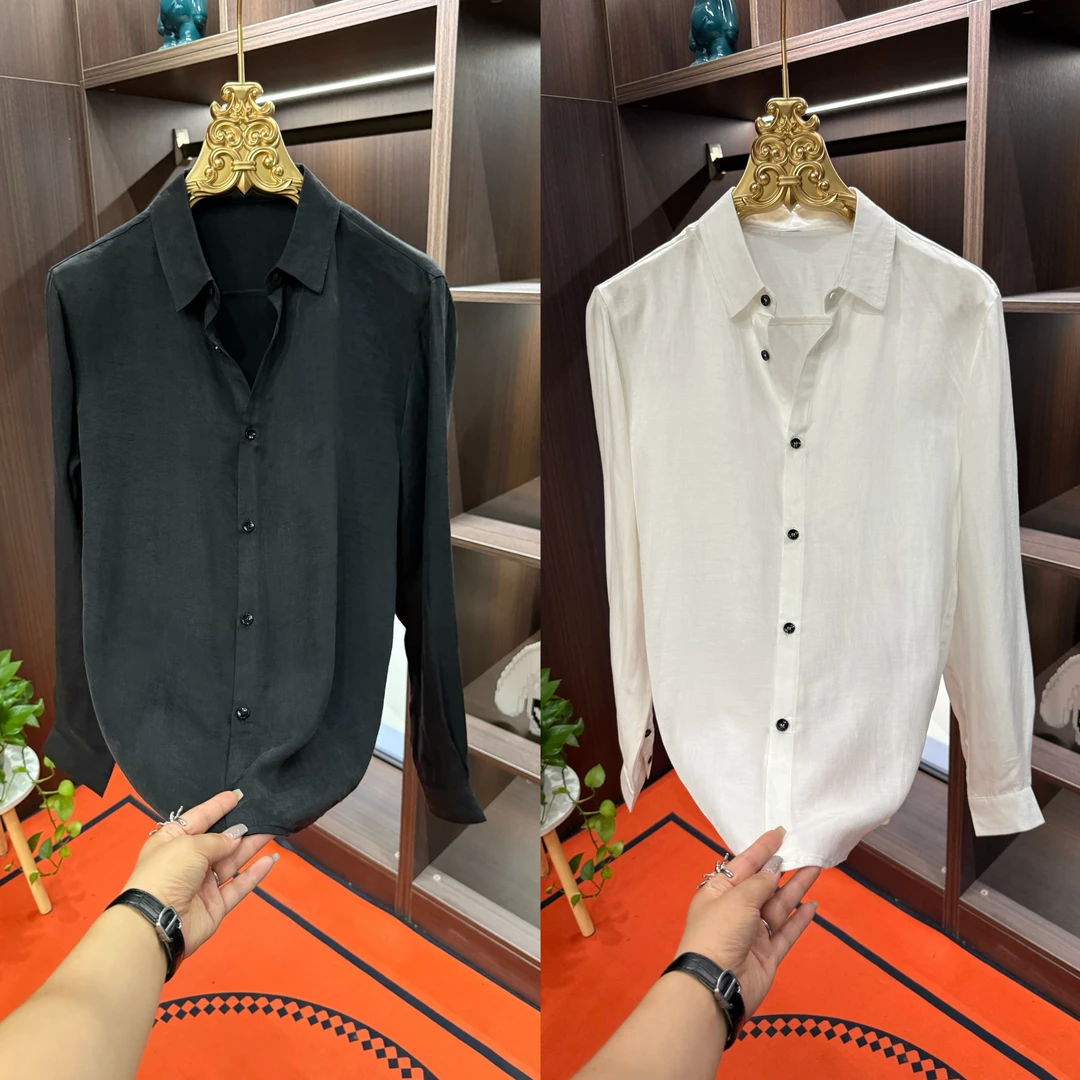 「星漓轻奢出品」88156/XINGLI/2025/高端欧货长袖翻领衬衫