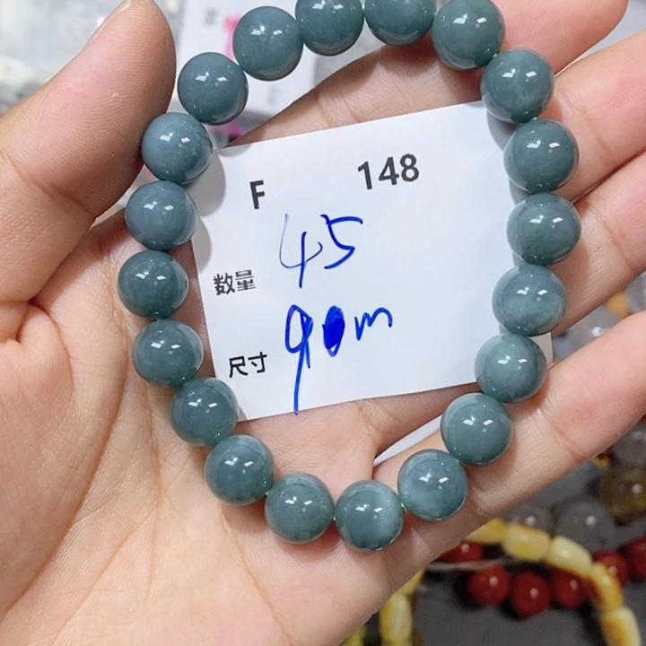 手链银S925镶嵌天河石F148