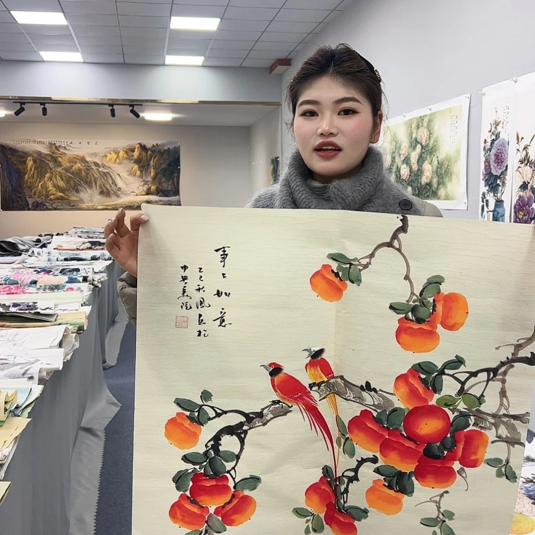 国画国画作品宣纸纯手绘