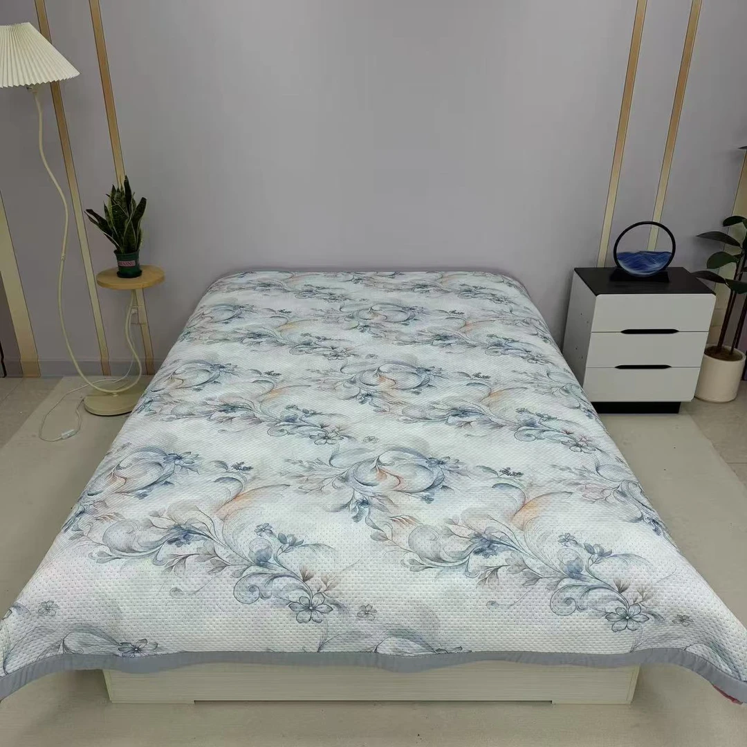 青花瓷200*230cm（±5）夏季冰丝凉感凉席双人大床盖透气防滑可机洗