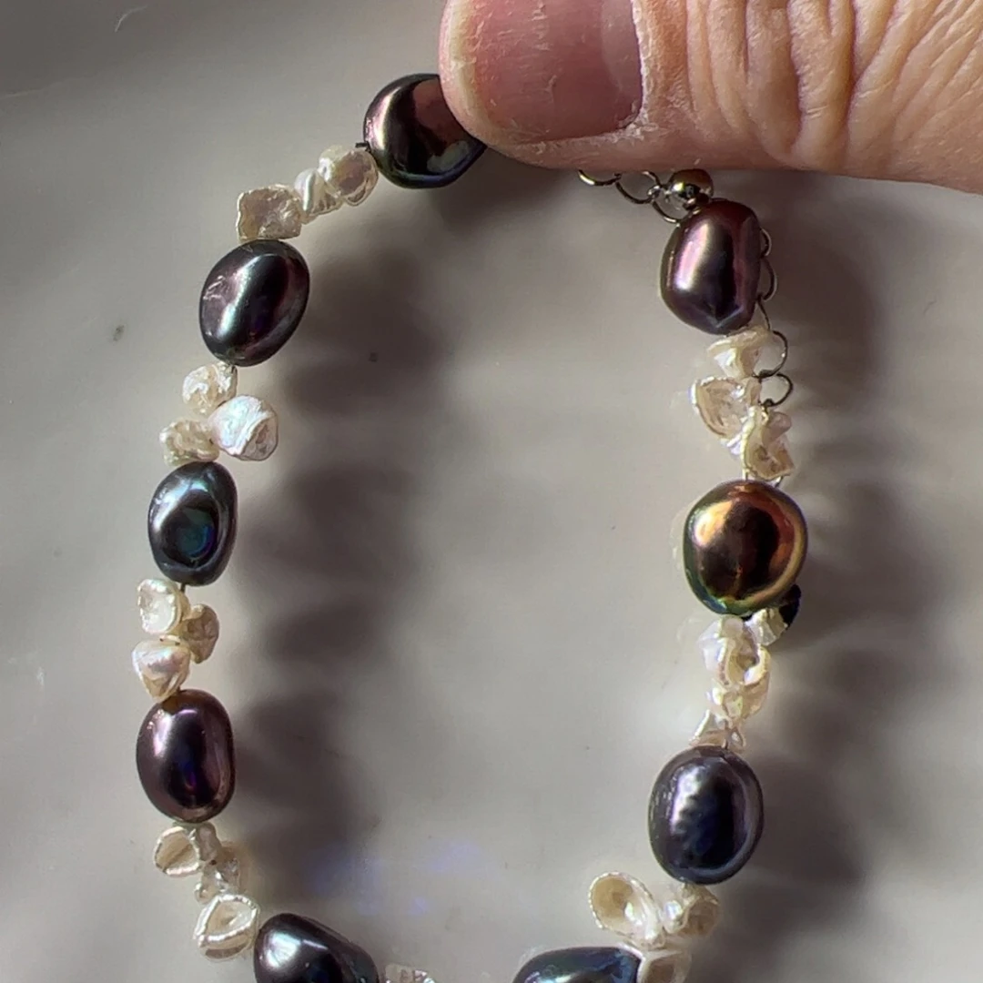 淡水珍珠合金手绳246