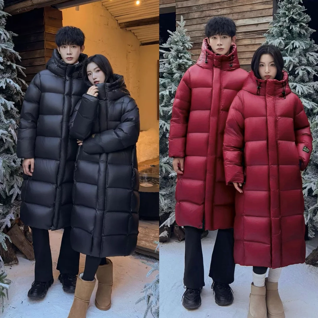 2025升级款【长款】现货+运费险/男女同款百搭冬季保暖连帽羽绒服