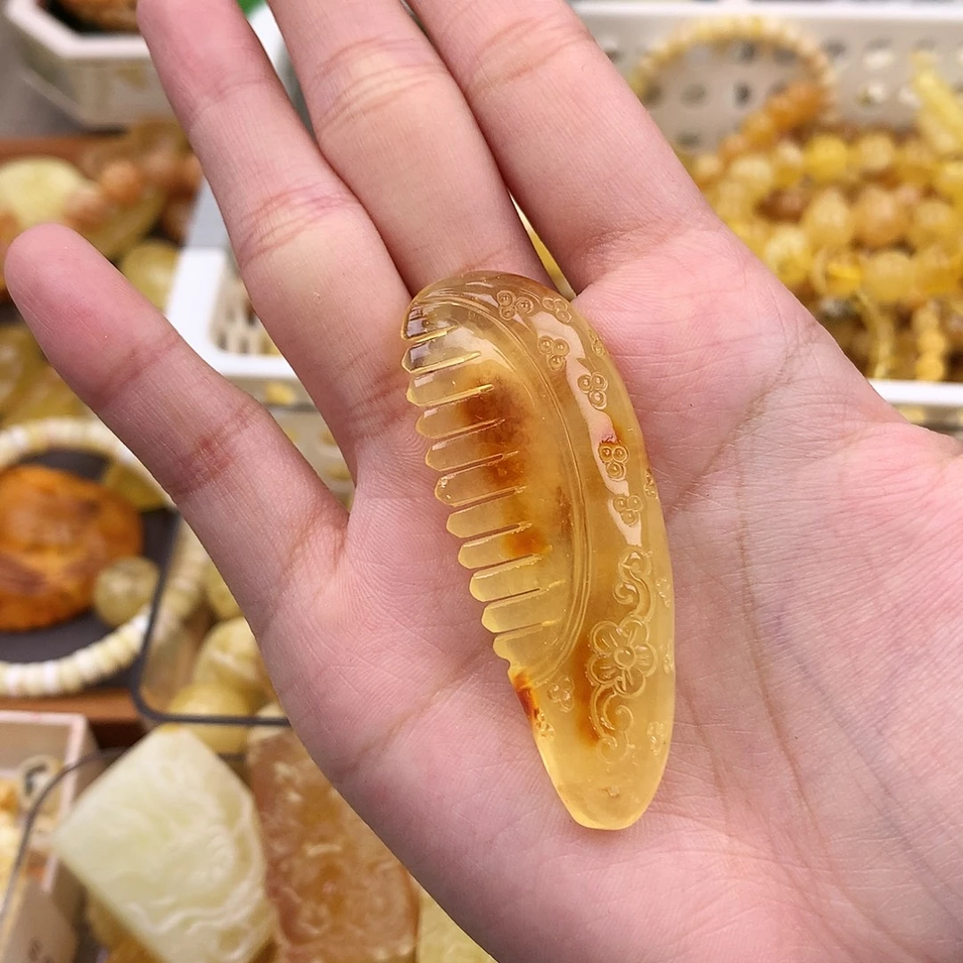 琥珀未镶嵌珠宝奇石