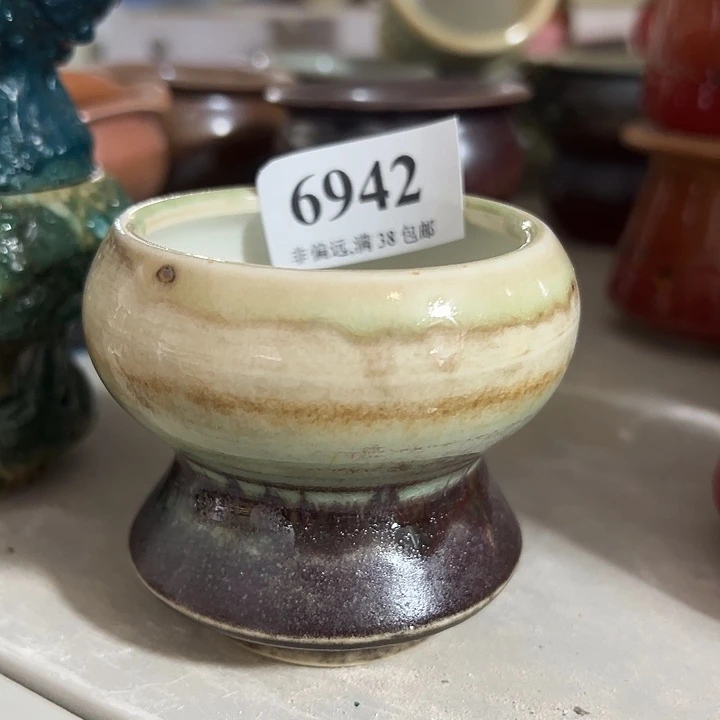 口6高6 景德镇手工多肉花盆……