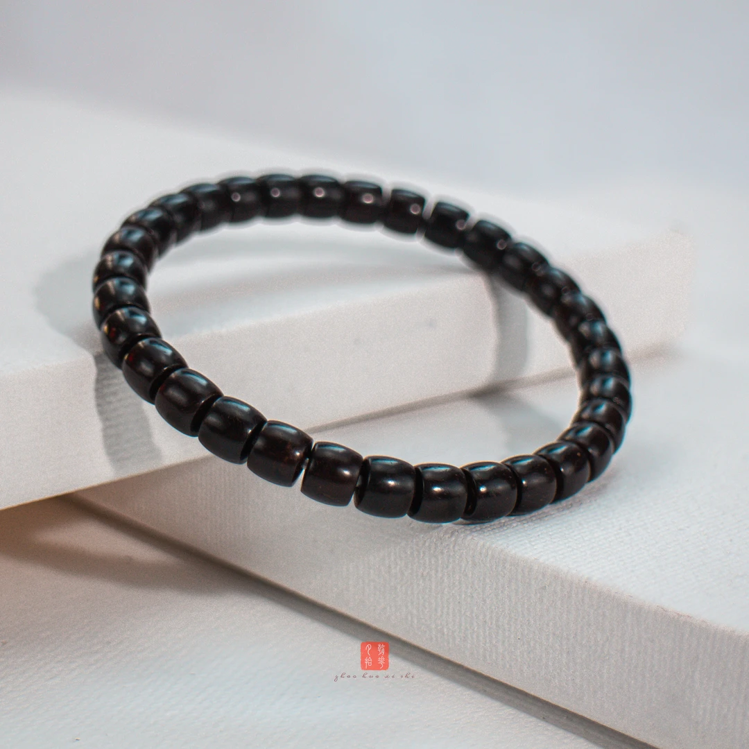 直切手串/朝花夕拾出品干磨原生态印尼椰蒂手串7mm*6mm-32颗