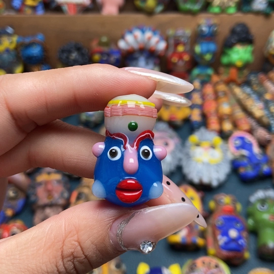 颈饰琉璃印度尼西亚吊坠