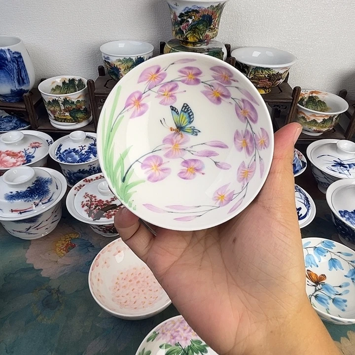 忠意堂釉下彩蝶恋花
