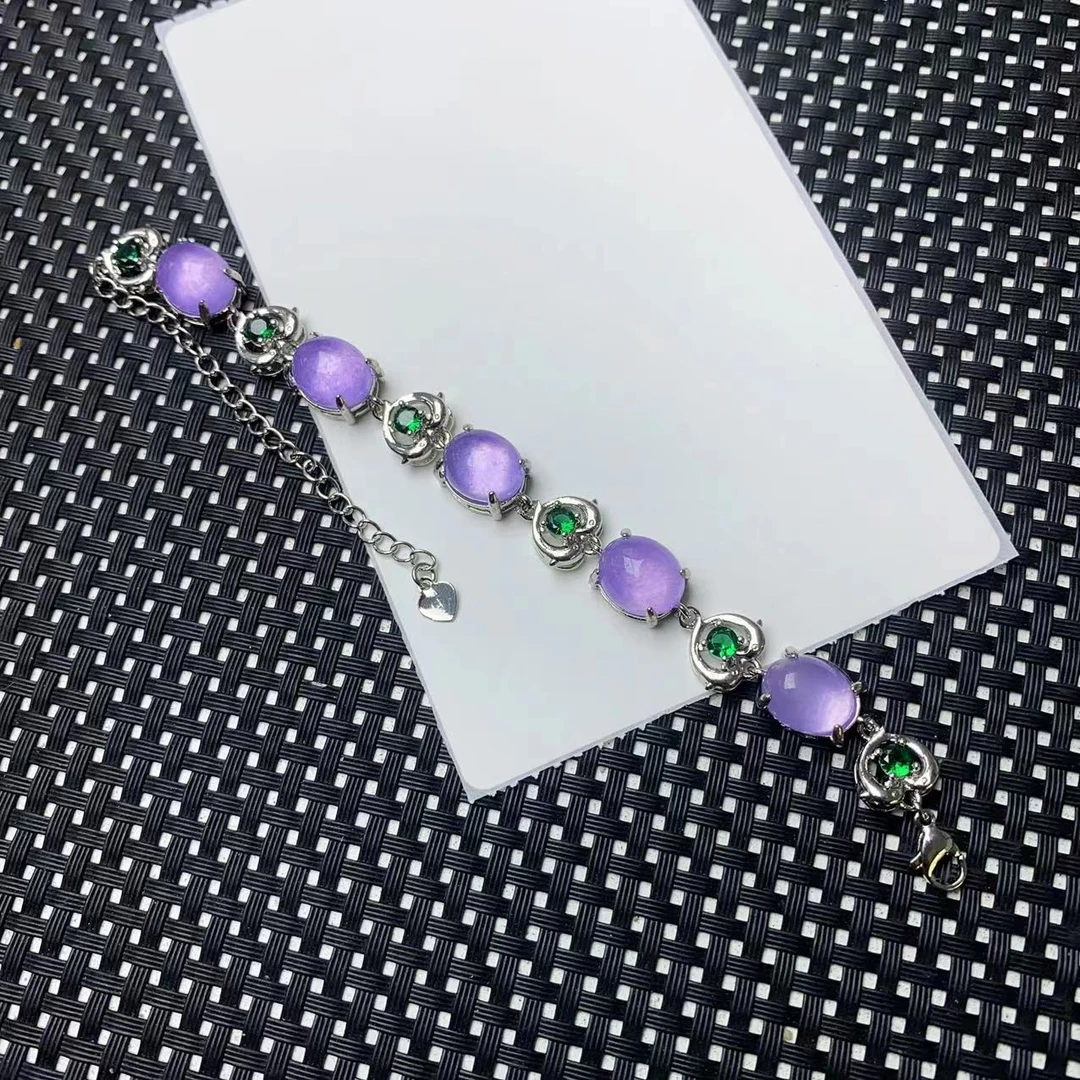 [石矿]A1316透紫手链