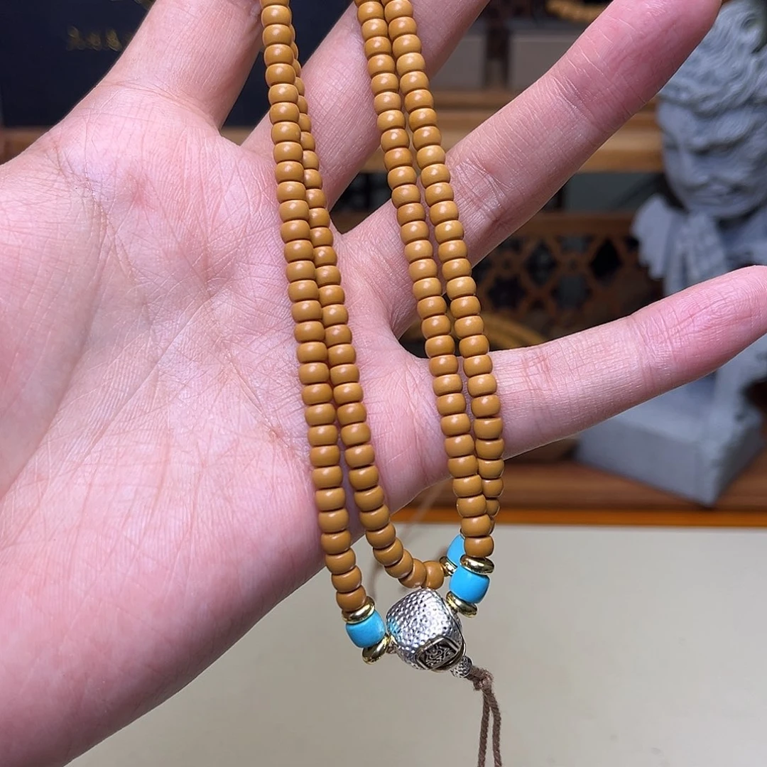 橄榄核手串/手链【听松文玩】sss级工艺精品橄榄核尖满配长串5.0