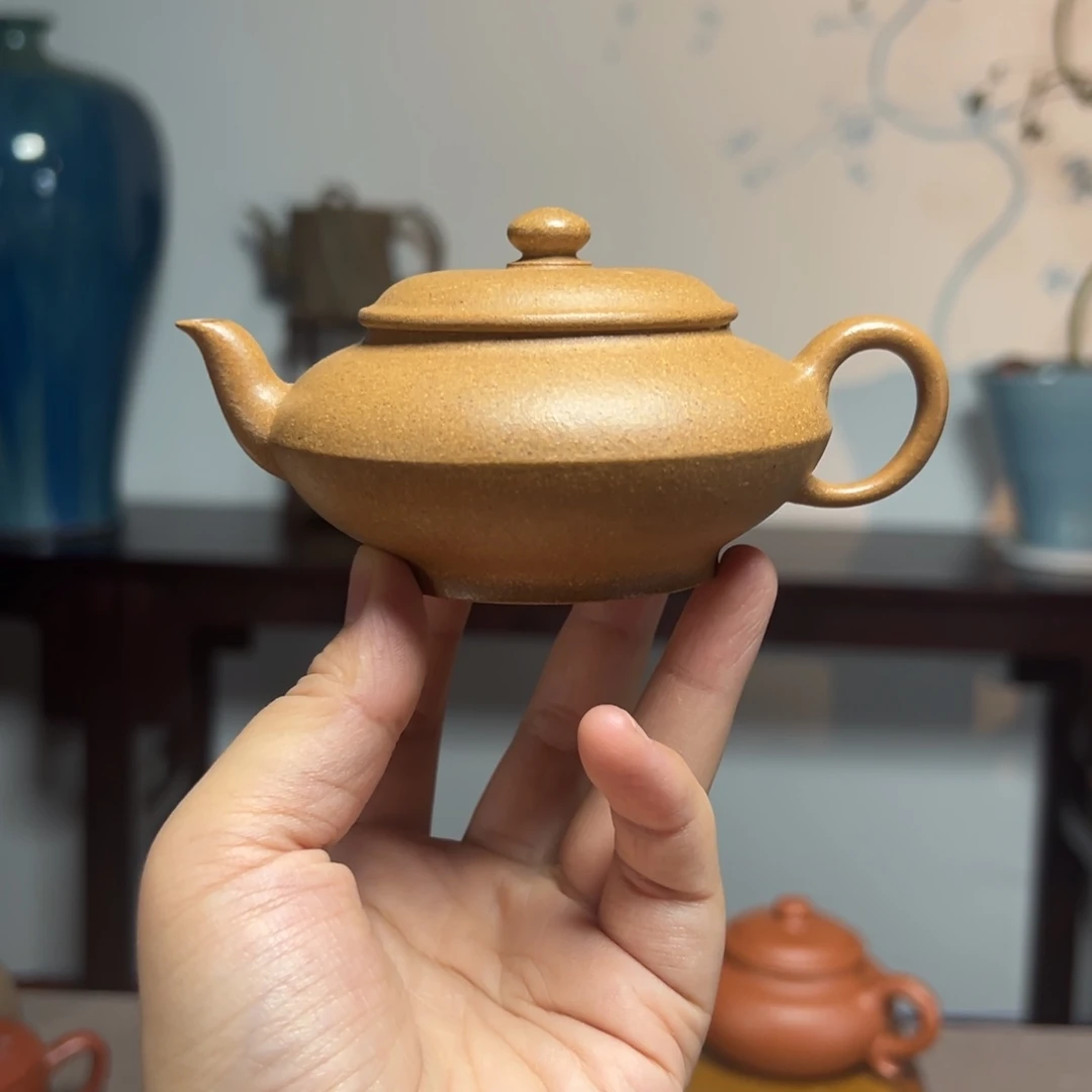 茶壶紫砂扁樱黄金段140