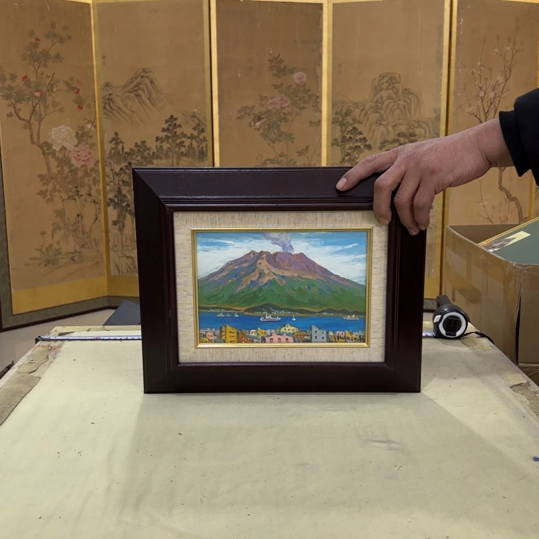 画***画绘画屏风框画茶空间设计